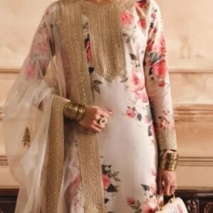 Exquisite Floral Nishat Three-Piece Suit