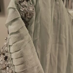 Mint Green Beaded Sleeve Kurta